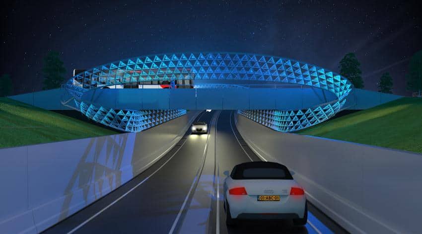 Lichtkunstwerk Zwerm